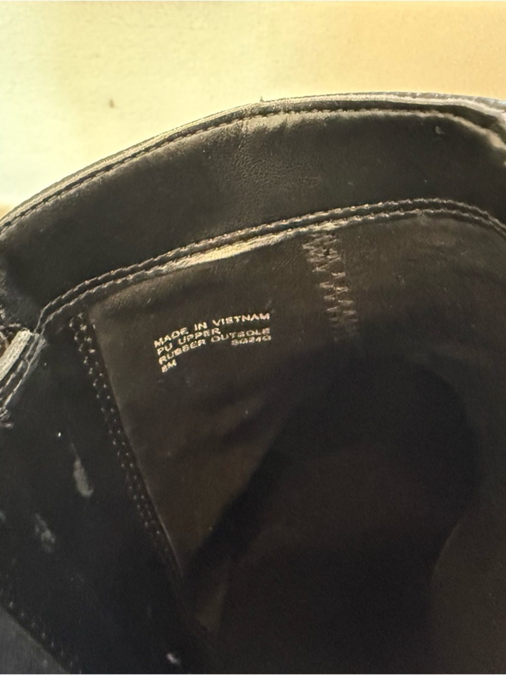 Michael Kors Britt Black Pebbled Faux Leather Ankle Boot Bootie with Gold Zipper - Picture 12 of 13